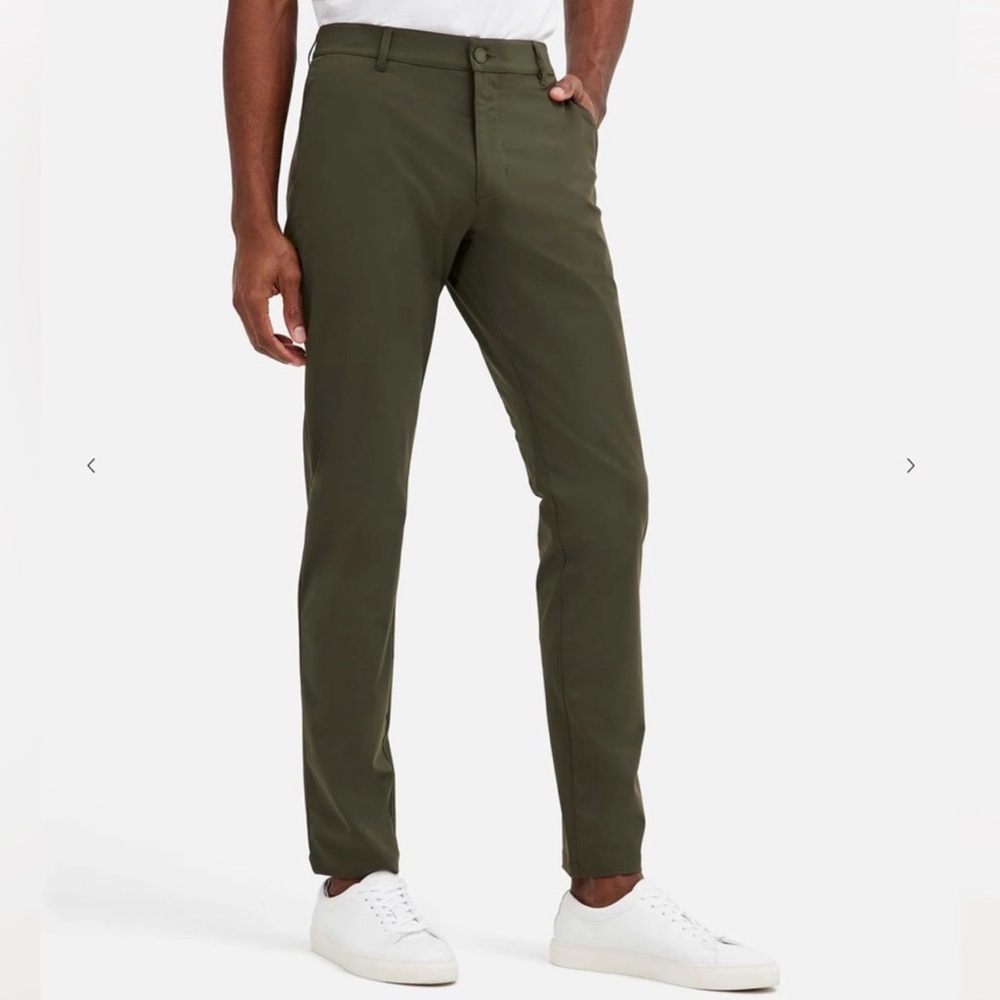 RHONE Men's Slim Resort Pant- Survivor Green